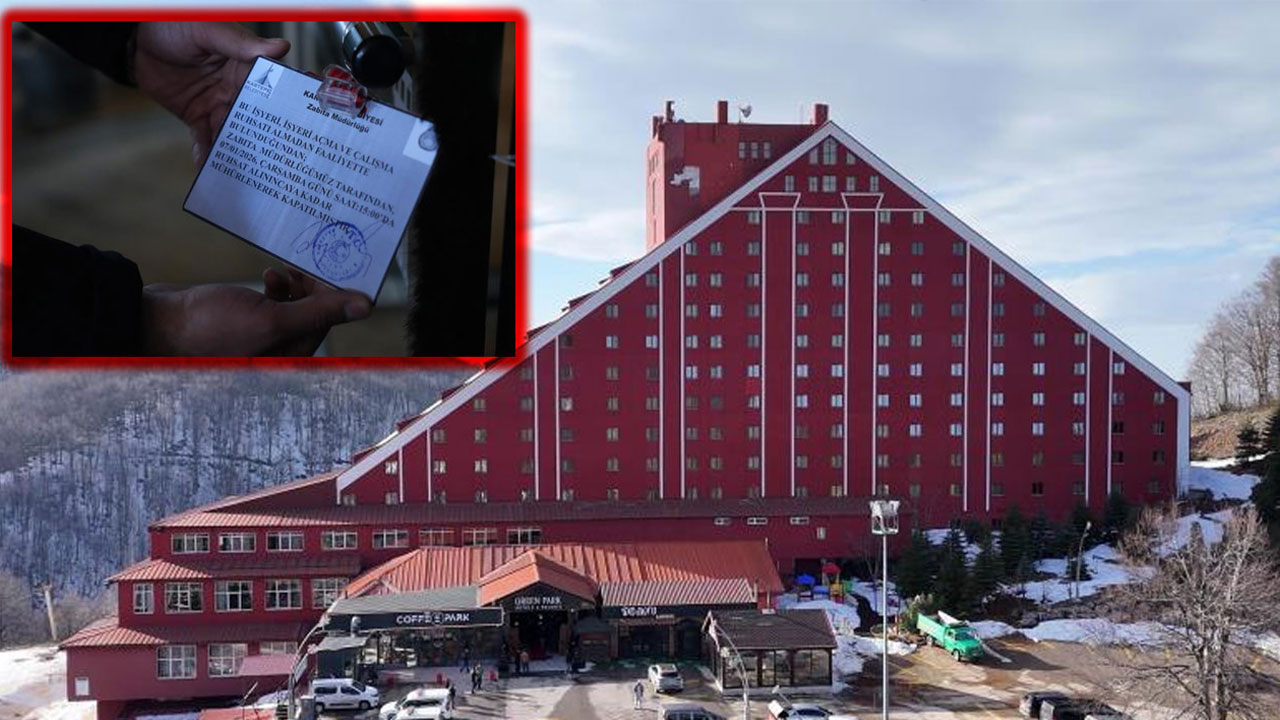 Ruhsatı iptal edilmişti: Kartepe'deki kayak otelini belediye mühürledi