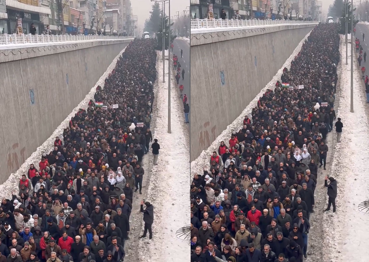 Siz kimin sesisiniz? Diyarbakır’da YPG'ye destek yürüyüşü yapıldı!