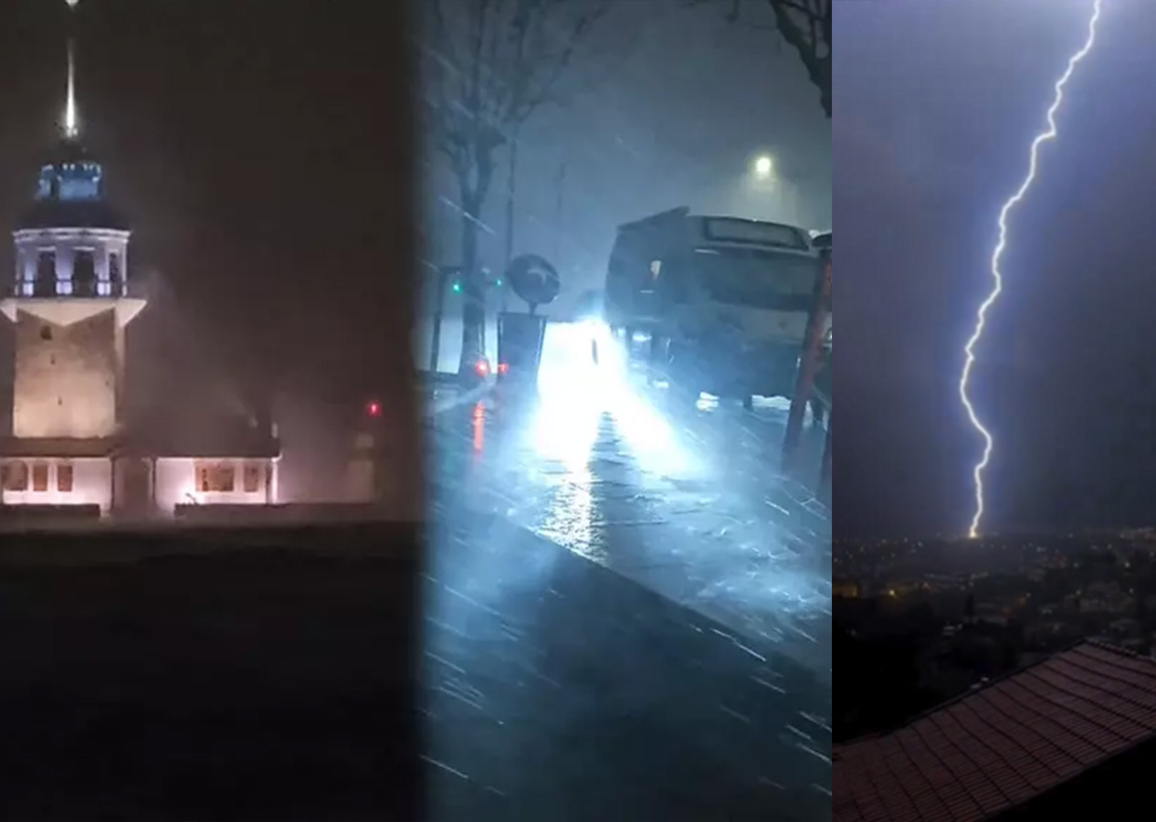 İstanbul'u kırmızı kütle vurdu