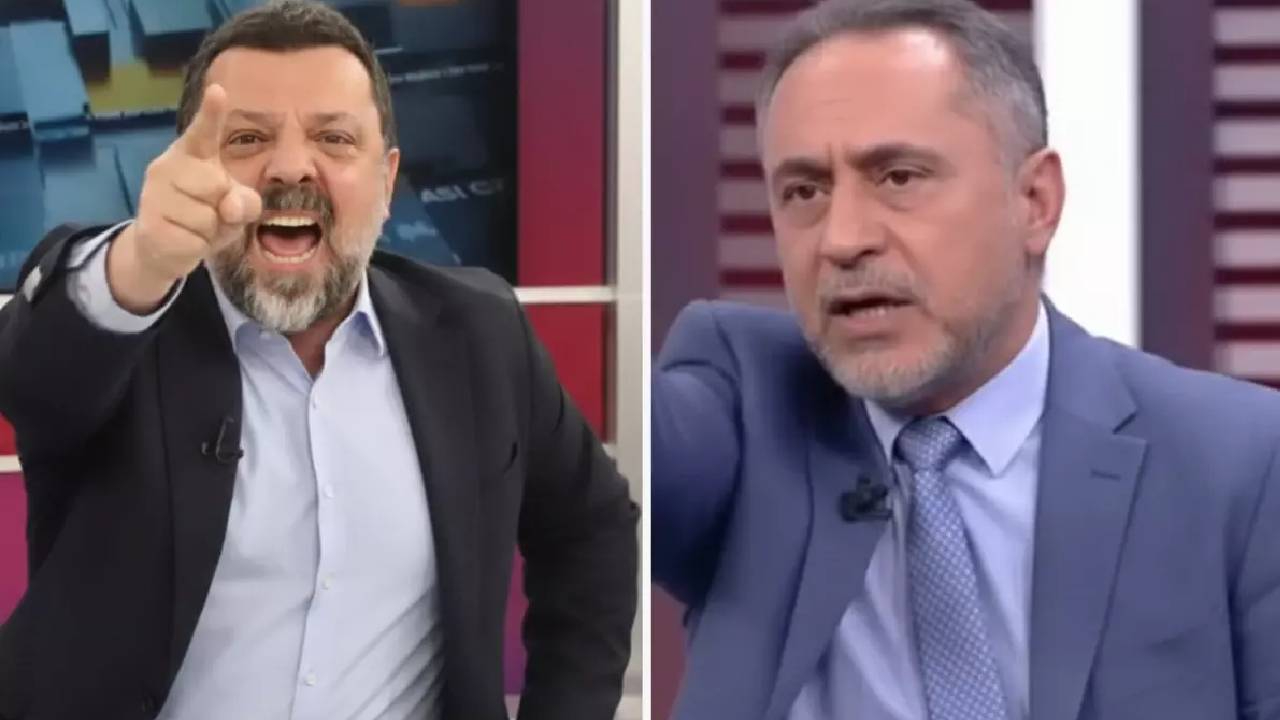 Canlı yayında skandal! Gazeteciler birbirine girdi! 'Seni bitiririm’ tehdidi