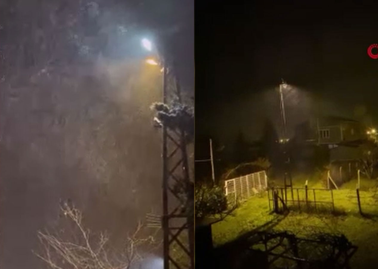 İstanbul'da beklenen kar yağışı başladı! İşte ilk görüntüler