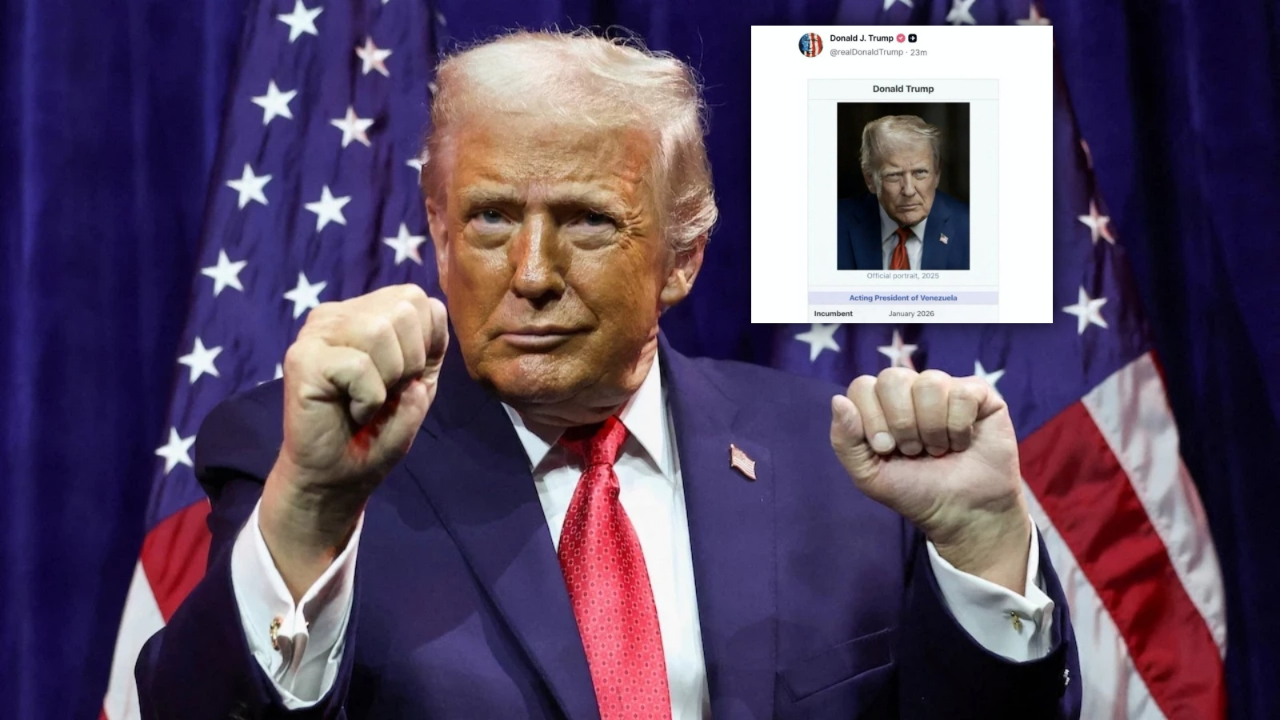 Trump’tan itiraf gibi paylaşım: Kendini “Venezuela’nın Başkan Vekili” ilan etti!