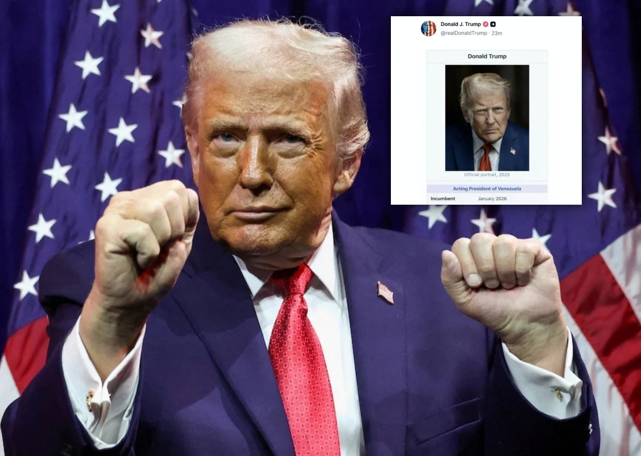 Trump’tan itiraf gibi paylaşım: Kendini “Venezuela’nın Başkan Vekili” ilan etti!