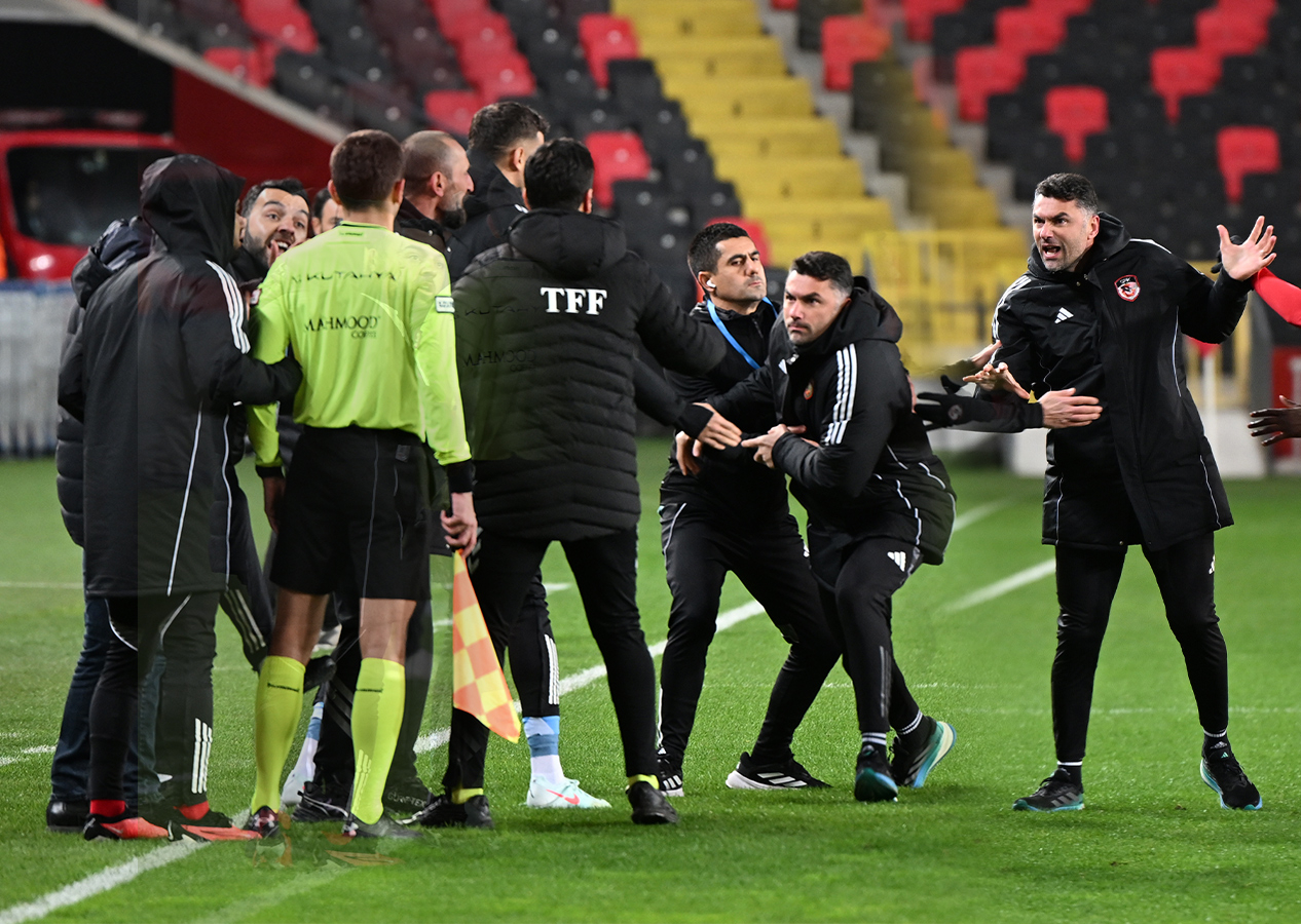 Burak Yılmaz çıldırdı! Yan hakemin üzerine yürüdü