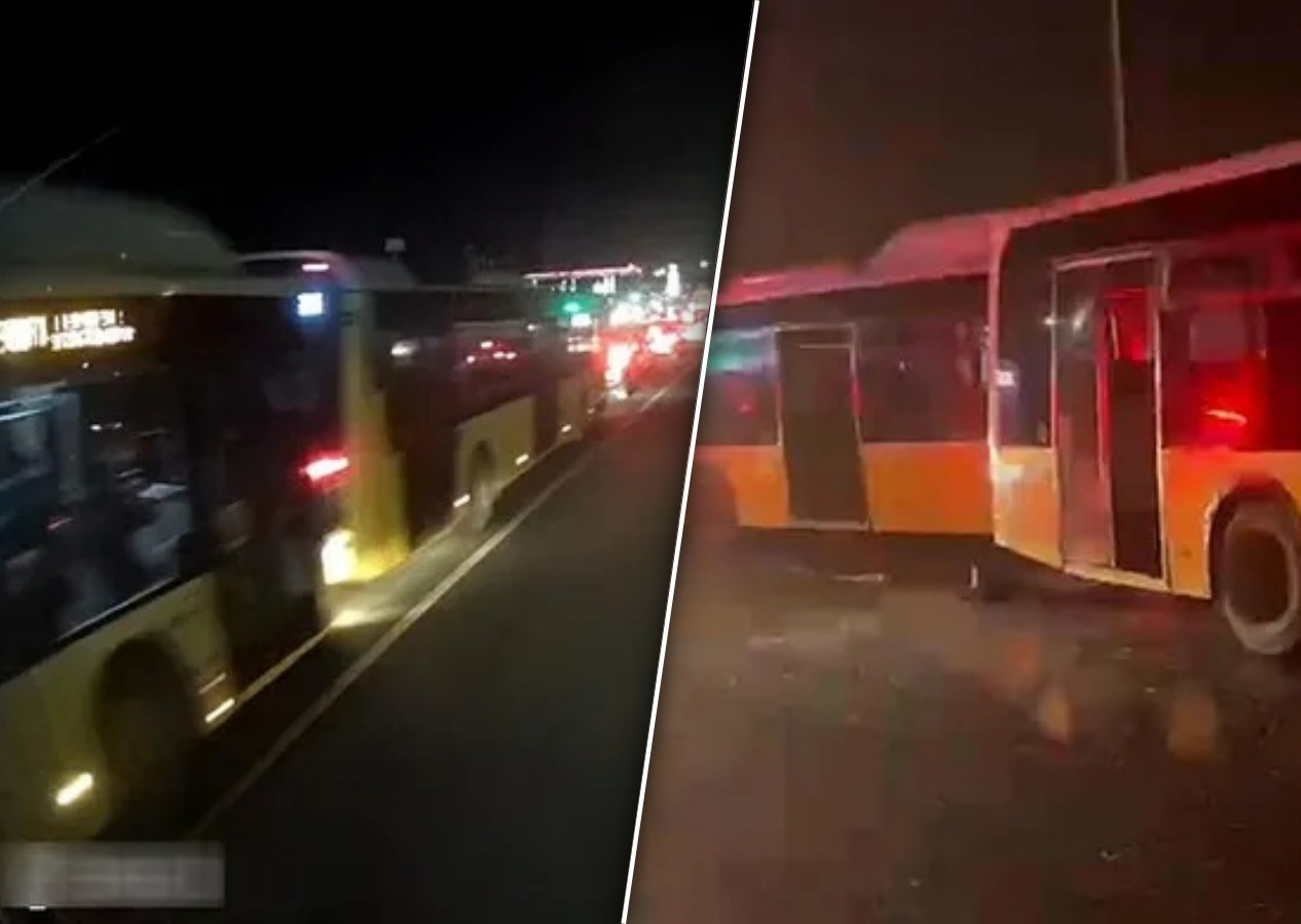 Başakşehir’de zincirleme kaza: Seyir halindeki 3 İETT otobüsü çarpıştı, yaralılar var