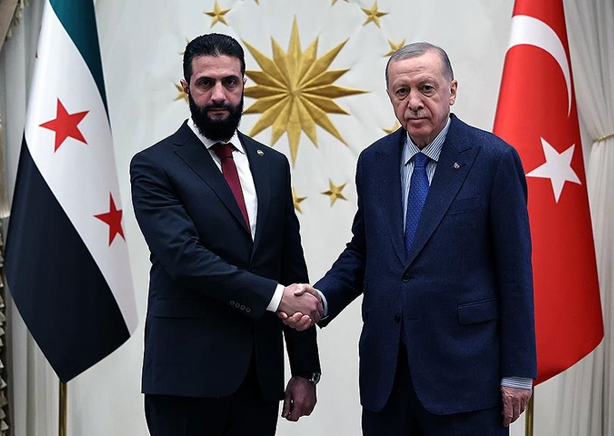 Cumhurbaşkanı Erdoğan, Şara ile görüştü