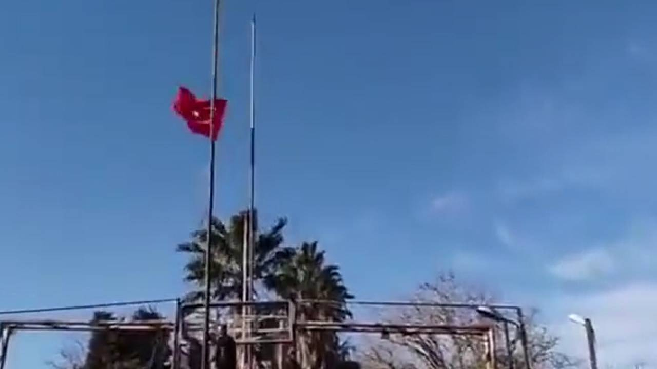 Hadsiz provokasyon! Nusaybin'de DEM eyleminde PKK'lılar bayrağı indirdi, sınırı aştı