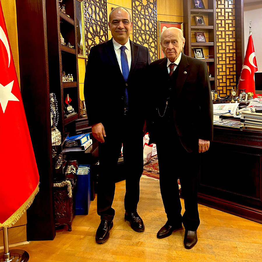 PFDK Başkanı Başbuğ Pınarbaşı'ndan Bahçeli'ye ziyaret