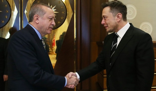 Cumhurbaşkanı Erdoğlan, dahi çocuk Elon Musk'ı Külliye'de kabul etti! / VİDEO