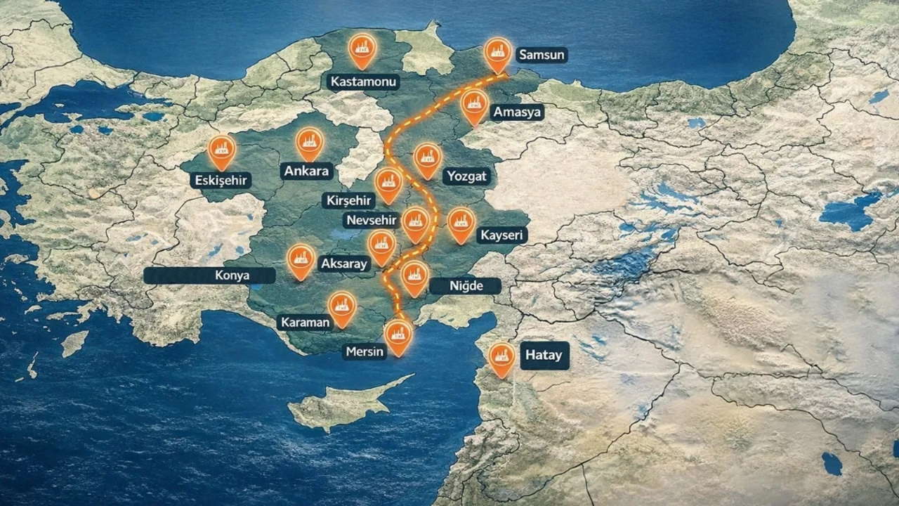 Marmara'dan Anadolu'ya dev sanayi göçü: 16 Mega Endüstri Bölgesi geliyor! Sanayinin yeni kalbi İç Anadolu olacak.