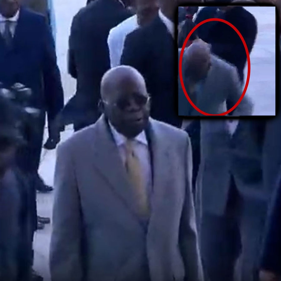 Nijerya Cumhurbaşkanı Tinubu, Cumhurbaşkanlığı'ndaki karşılama töreninde yere düştü