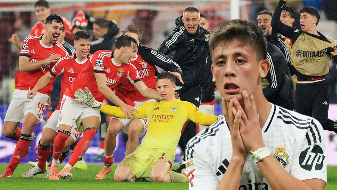 Benfica kalecisi Real Madrid'e gol attı Arda yıkıldı