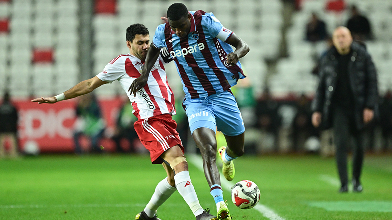 Trabzonspor deplasmanda Antalyaspor ile berabere kaldı