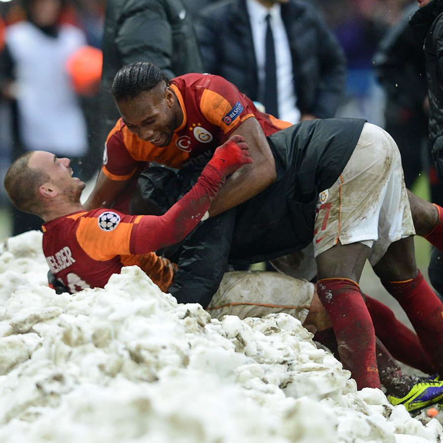 Karlar altında tarihi zafer! Galatasaray - Juventus eşleşmesi sonrası akıllara 2013'teki maç geldi