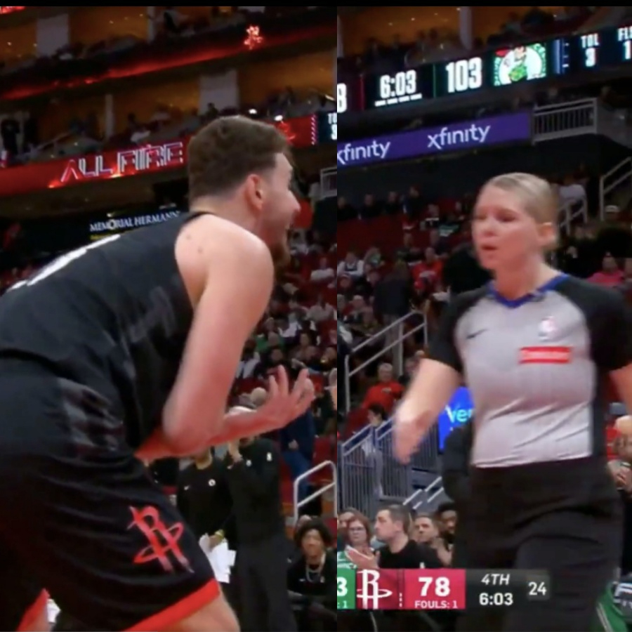 NBA temsilcimiz Alperen Şengün, kadın hakeme küfür ettiği için oyundan atıldı!