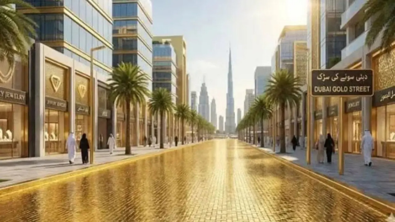 Dubai lüksün zirvesine tırmanıyor: Tamamı altın kaplı cadde yapacaklar