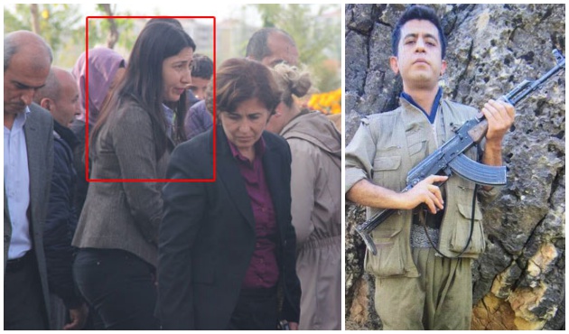 HDP'li vekil polis katili teröristin cenazesine katıldı!