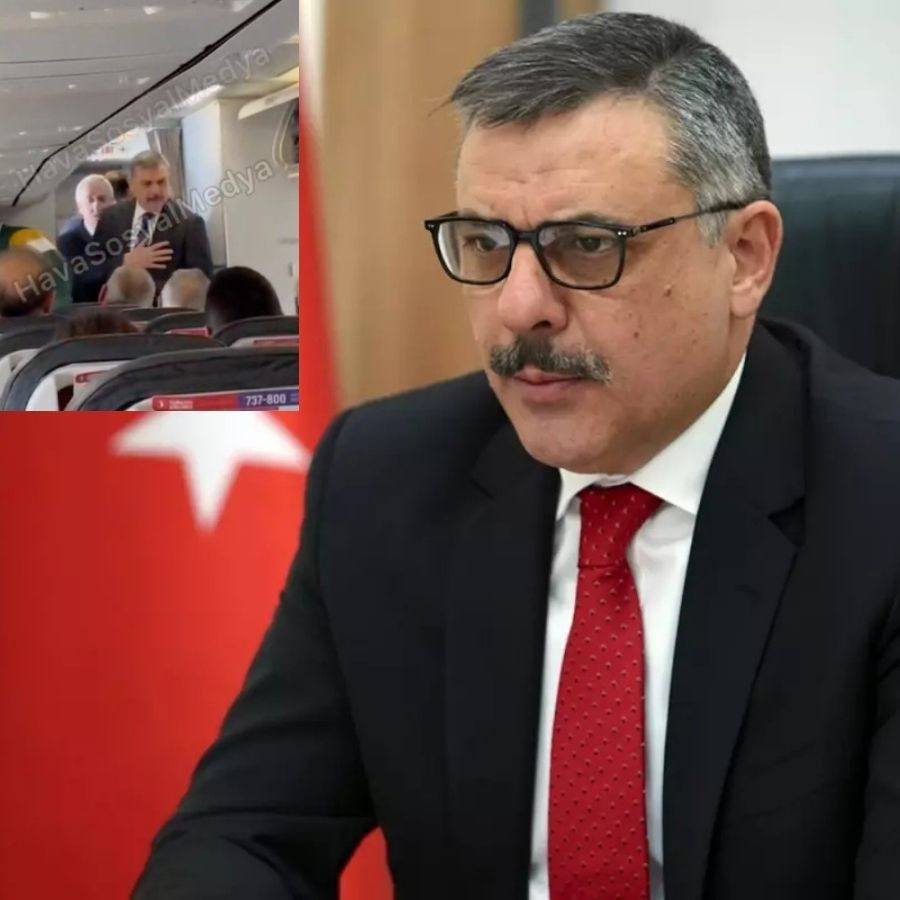 Yeni İçişleri Bakanı Mustafa Çiftçi uçakta görüntülendi