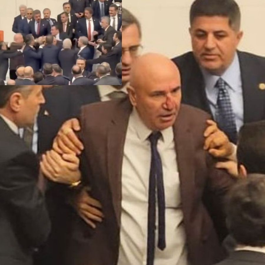 Meclis'te yumruklaşma! Mahmut Tanal'ın burnu kanadı