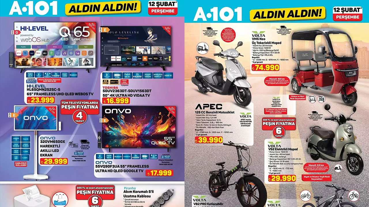 12 ŞUBAT A101 AKTÜEL KATALOĞU YAYINLANDI! A101 Aldın Aldın 12 Şubat aktüel kataloğunda hangi ürünler var? İşte 12 Şubat 2026 A101 kataloğu