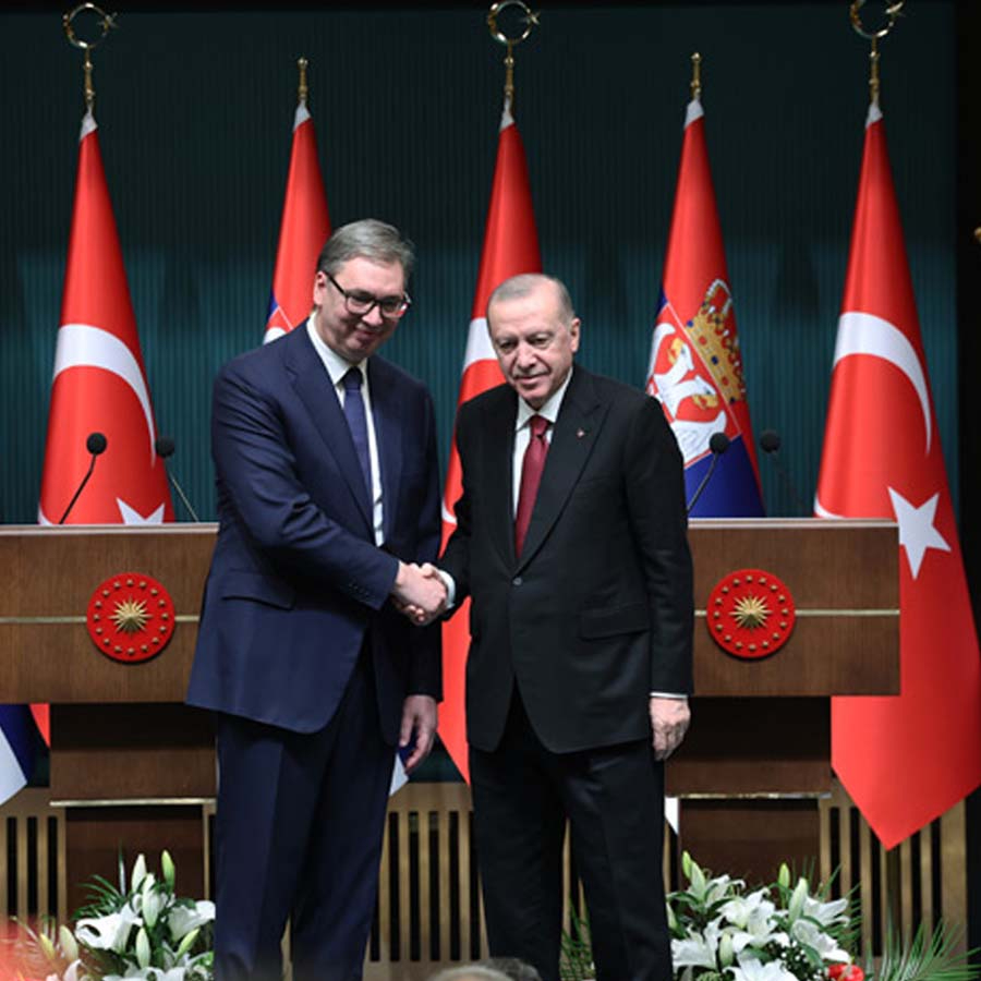 "Sırbistan'la ticaret hacmi yükseliyor" vurgusu: Cumhurbaşkanı Erdoğan: 5 milyar dolar hedefine adım adım yaklaşıyoruz
