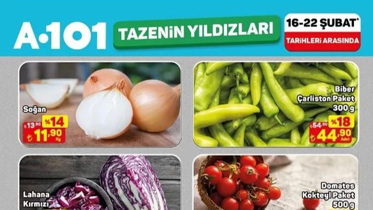 A101'de Ramazan coşkusu! İşte, A101 16-22 Şubat 2026 Tazenin Yıldızları kataloğu...