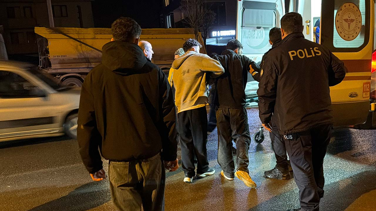 Motosiklet kazasında yaralandı, hastaneye gitmeye polis ikna etti