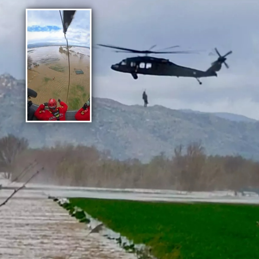 Aydın'da mucizevi olay: Sel nedeniyle damda 1 hafta mahsur kaldı! Tesadüfen görüldü... Helikopterli film gibi kurtarma operasyonu kamerada!