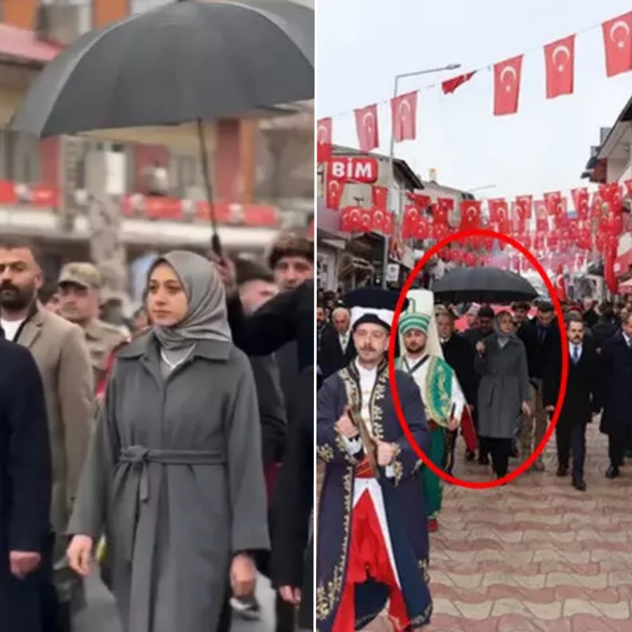Erzincan Tercan Kaymakamı'ndan şemsiye özrü: Koruma polisi tuttu, sosyal medya ayağa kalktı! "Sorumluluğu üzerime alıyorum"