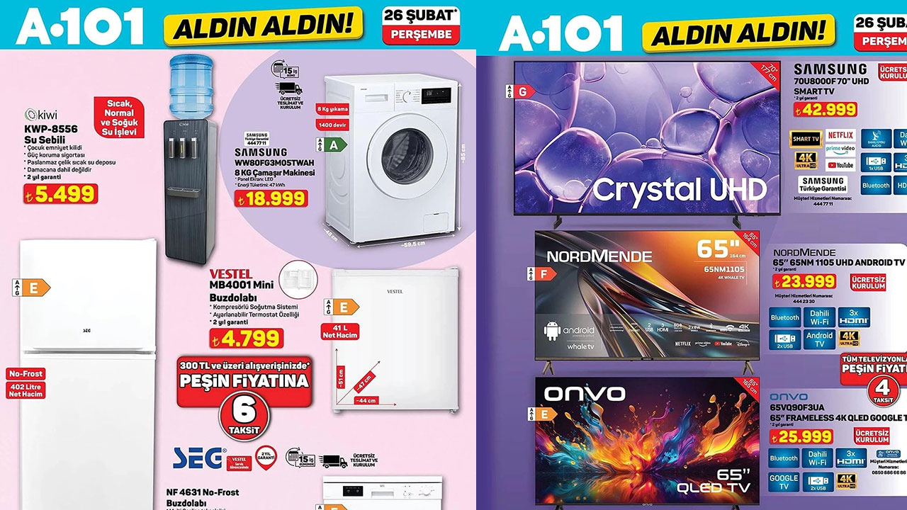 A101 26 Şubat 2026 aktüel ürünler kataloğu yayımlandı! İşte o ürünler...