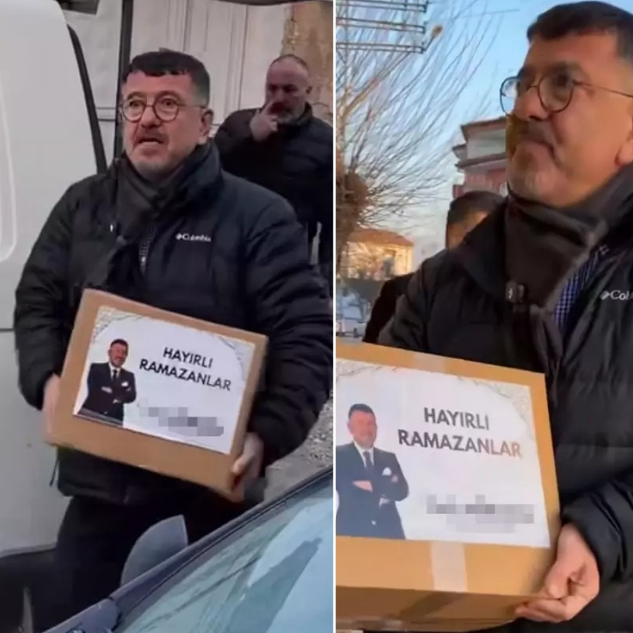 CHP'li Veli Ağbaba'nın "fotoğraflı" Ramazan kolisi büyük tepki çekti: İhtiyaç sahibine yardım mı, reklam mı?