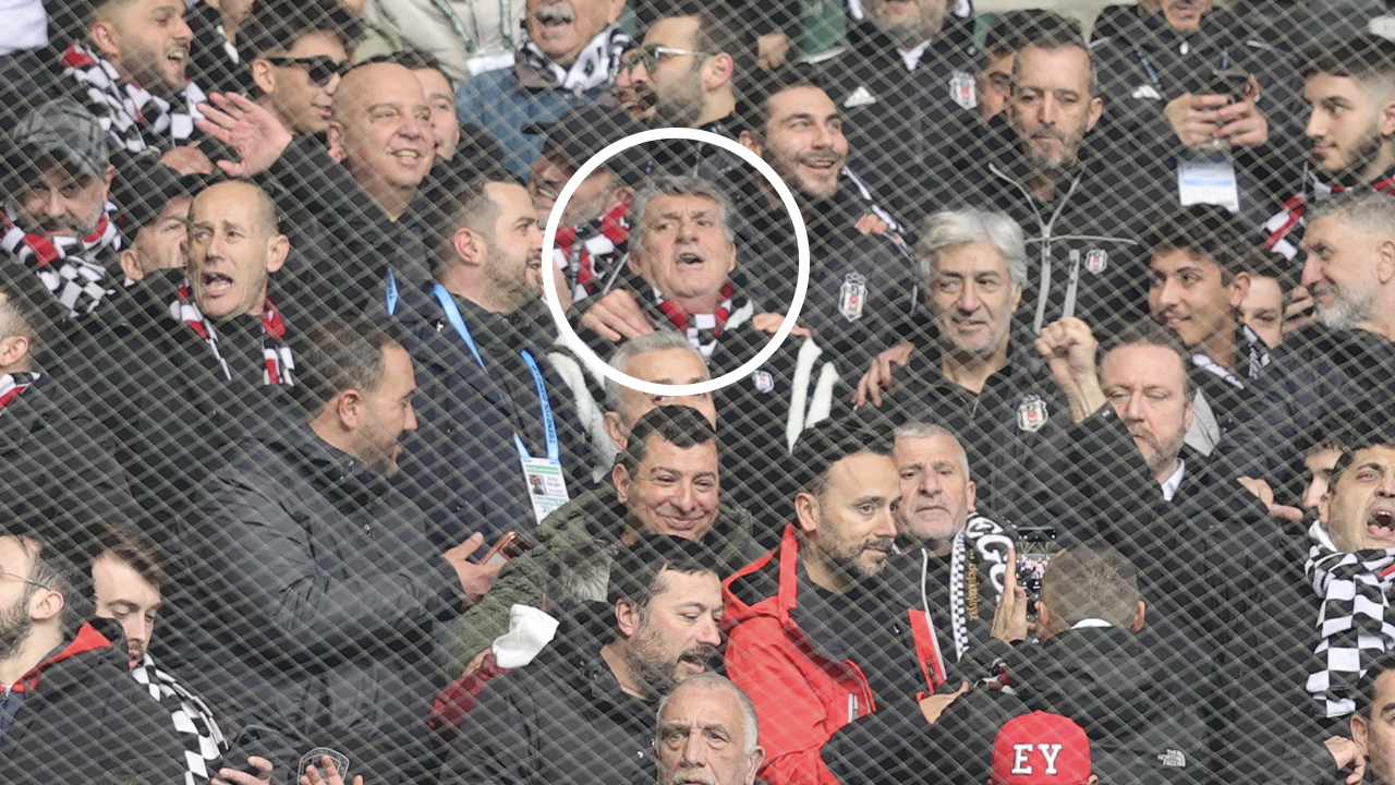 Beşiktaş Başkan Serdal Adalı maçı deplasman tribününde izledi