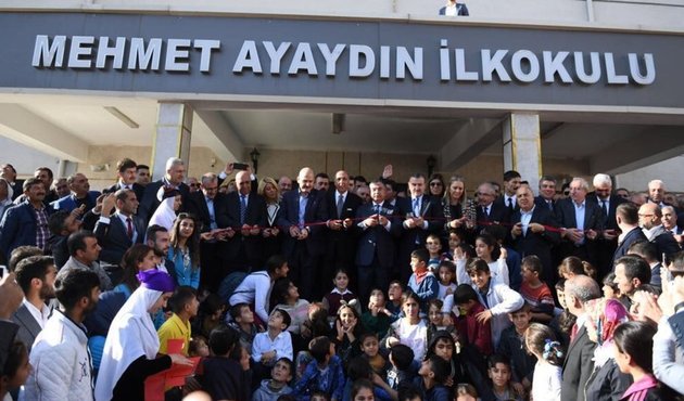 3 bakan Derik'te Mehmet Ayaydın İlkokulu'nu açtı!