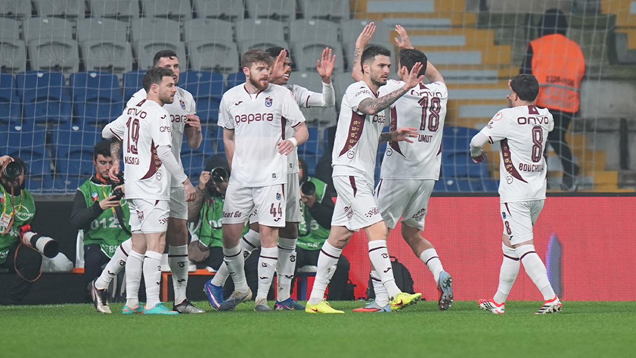 Deplasmanda Başakşehir'i yenen Trabzonspor çeyrek finalde