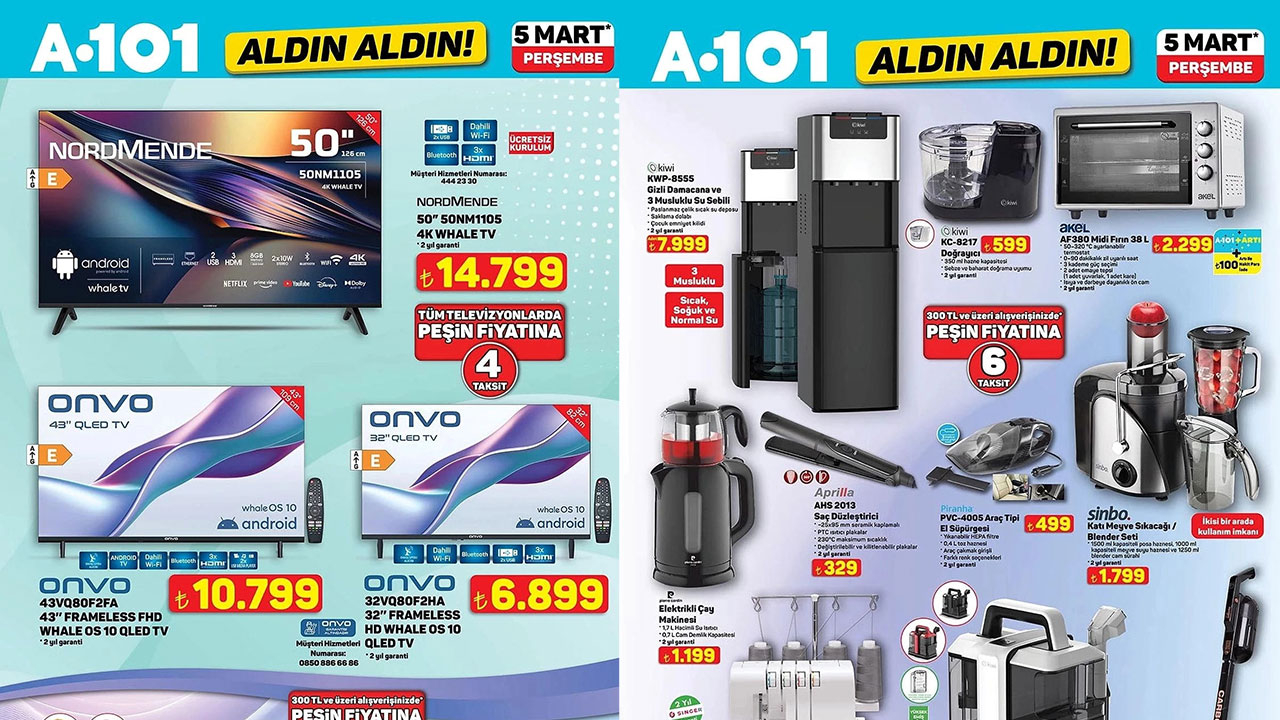 A101’e 5 Mart Perşembe aktüel ürünler kataloğu yayımlandı! Halı ve Koltuk Yıkama Makinesi geliyor