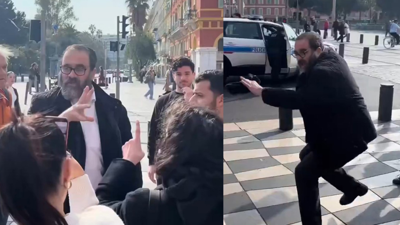 Fransa'da akılalmaz tiyatro! Polis gelene kadar başka, polis geldiğinde başka