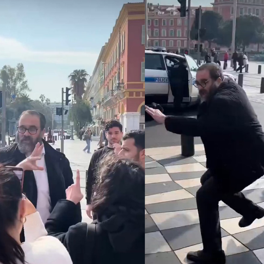 Fransa'da akılalmaz tiyatro! Polis gelene kadar başka, polis geldiğinde başka