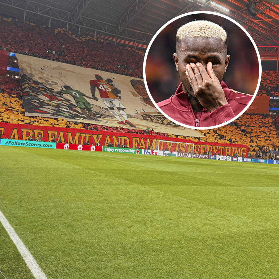 Galatasaraylı taraftarların koreografisi Osimhen'i ağlattı