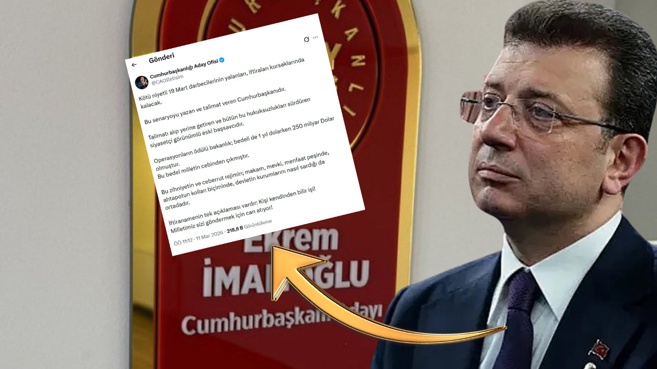 İstanbul Cumhuriyet Başsavcılığı'ndan Ekrem İmamoğlu'nun Cumhurbaşkanlığı Aday Ofisi hesabına soruşturma