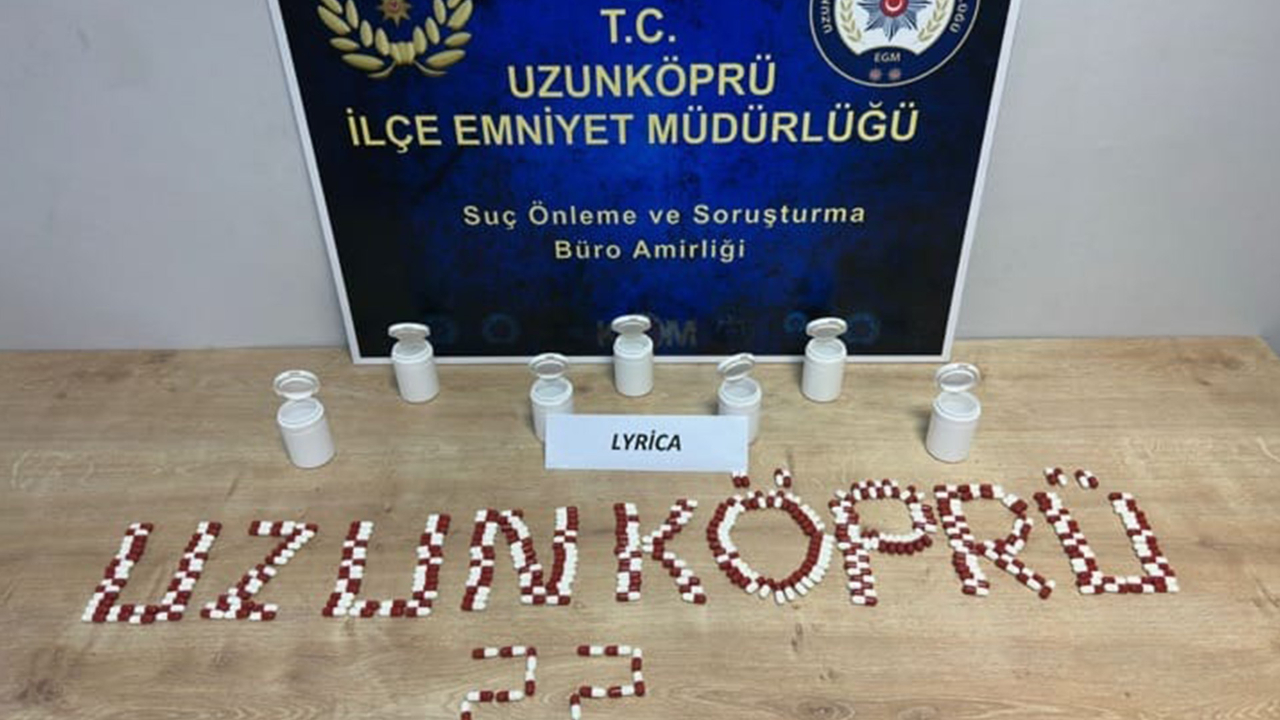 Edirne'de uyuşturucu ecza ile yakalanan şüpheli gözaltında
