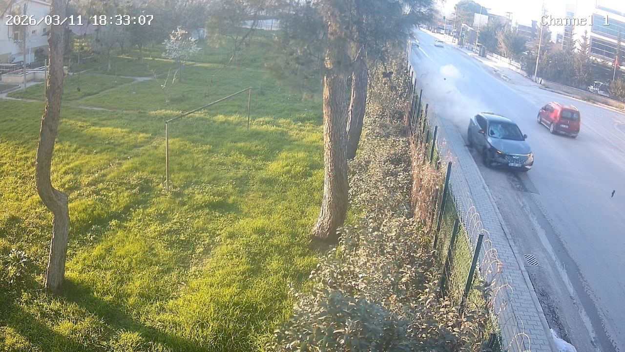 Bursa'da cinayet gibi kaza! Bisikletlinin öldüğü an kamerada