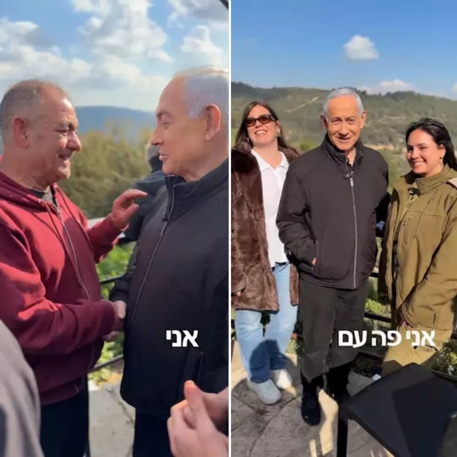 Netanyahu'dan yeni video geldi! Kahveden sonra şimdi de İsraillilerle sohbet etti...