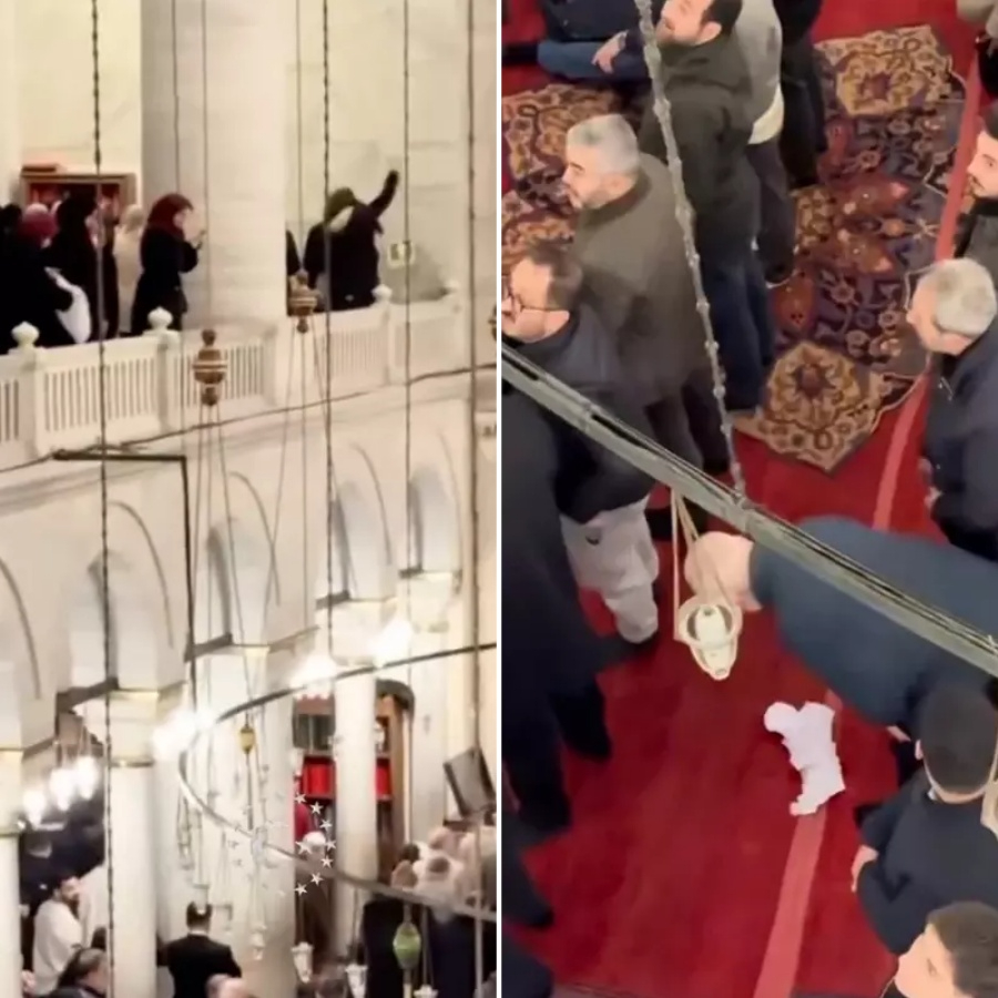 Fatih Camii'nde tarihi protesto: Kadınlar "Mescid-i Aksa namusumuzdur" diyerek başörtüsü bıraktı!