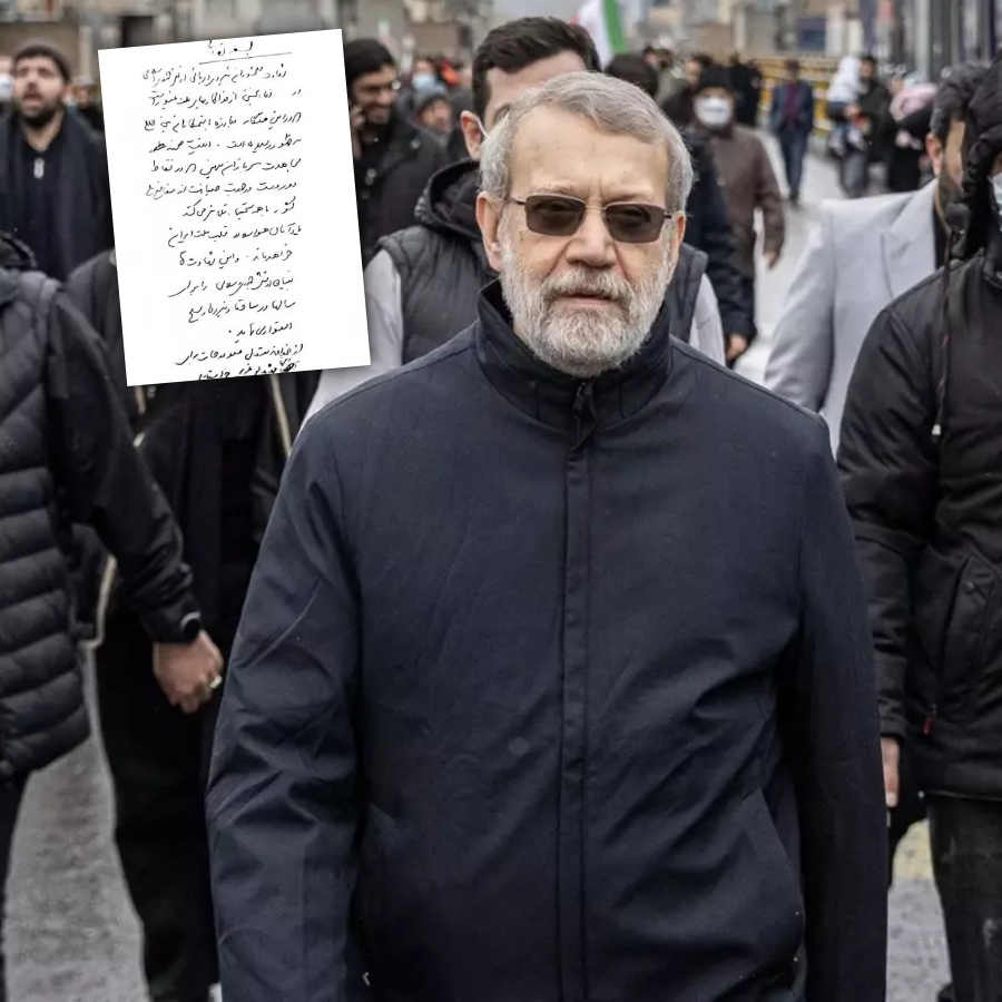 "Öldü" denilen Laricani'den mesaj var: İsrail'in iddiasına el yazılı yanıt!