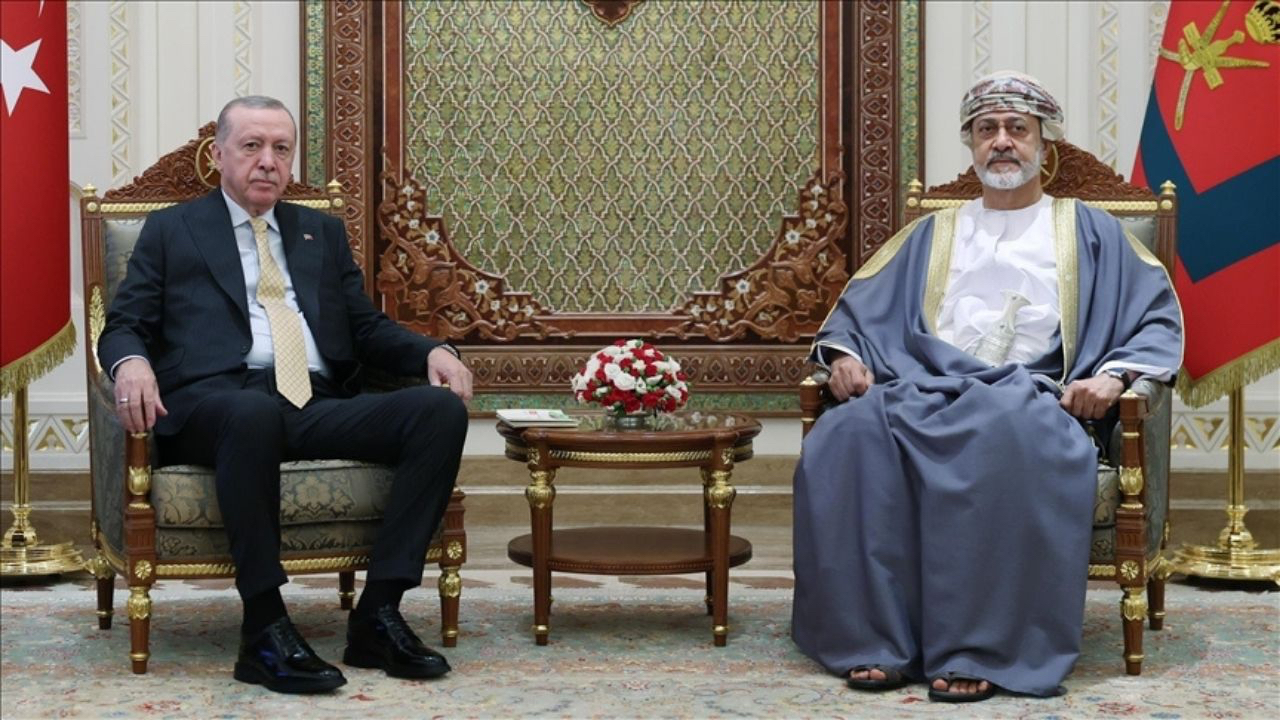 Cumhurbaşkanı Erdoğan, Umman Sultanı Heysem Bin Tarik ile görüştü