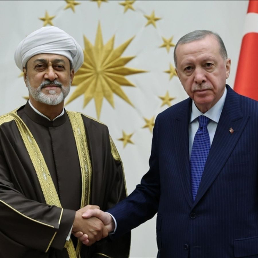 Cumhurbaşkanı Erdoğan, Umman Sultanı Heysem Bin Tarik ile görüştü