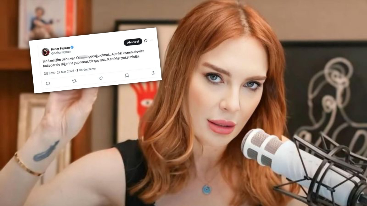 Gazeteci Bahar Feyzan'dan X'te olay yaratan küfürlü paylaşım: Tepkiler gelince kısa sürede sildi...