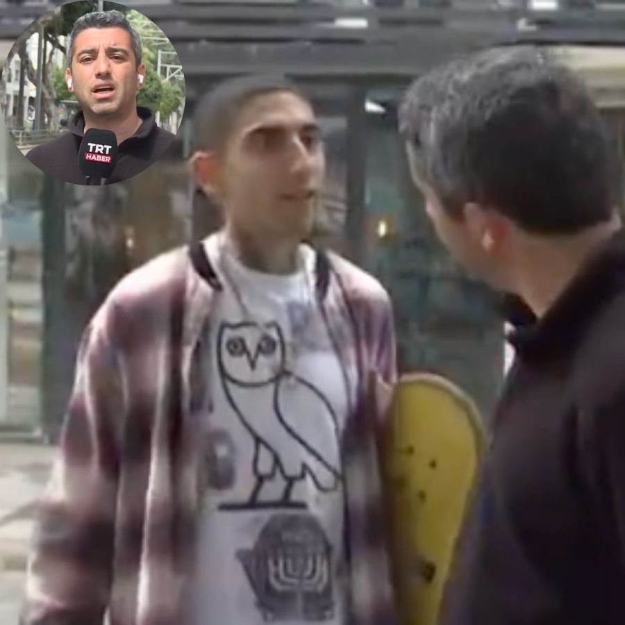 Tel Aviv'de TRT Haber ekibine müdahale! "Sizinle de görüşeceğiz"