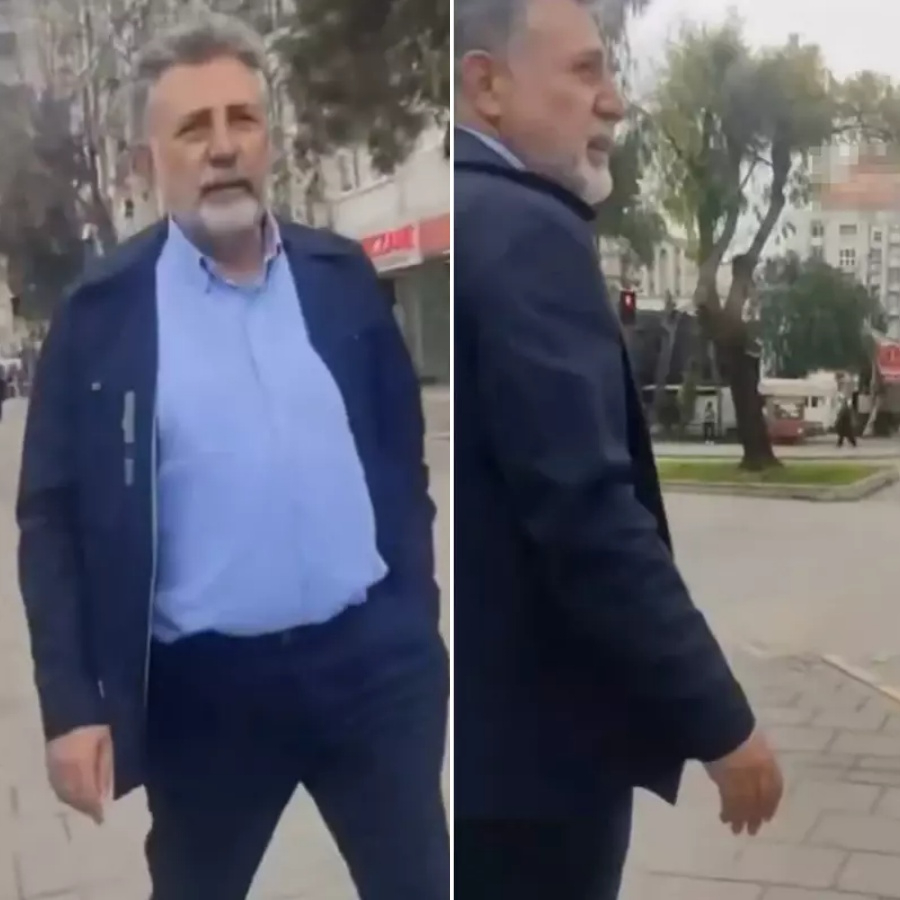 İzmir bu görüntüleri konuşuyor... Cebinden telefonu çıkardı eski Bayraklı Belediye Başkanı Serdar Sandal'a sokak ortasında fena patladı! "Ekmeğimle oynadın"