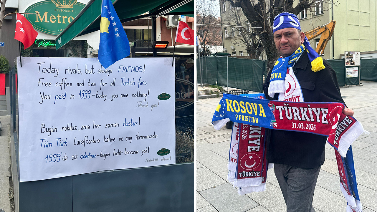 Kosova-Türkiye maçı öncesi dostluk mesajları